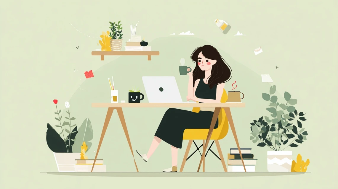 女性が地図アプリで店舗情報とクーポンを確認する姿
