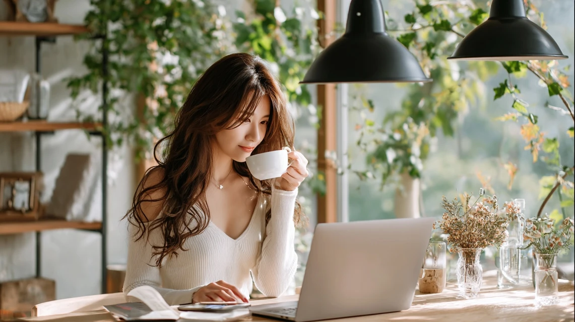 アソビューで水族館クーポンを使う日本人女性