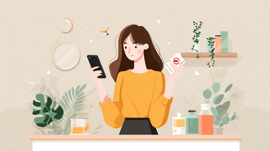 入力ページ確認を行う日本人が写る