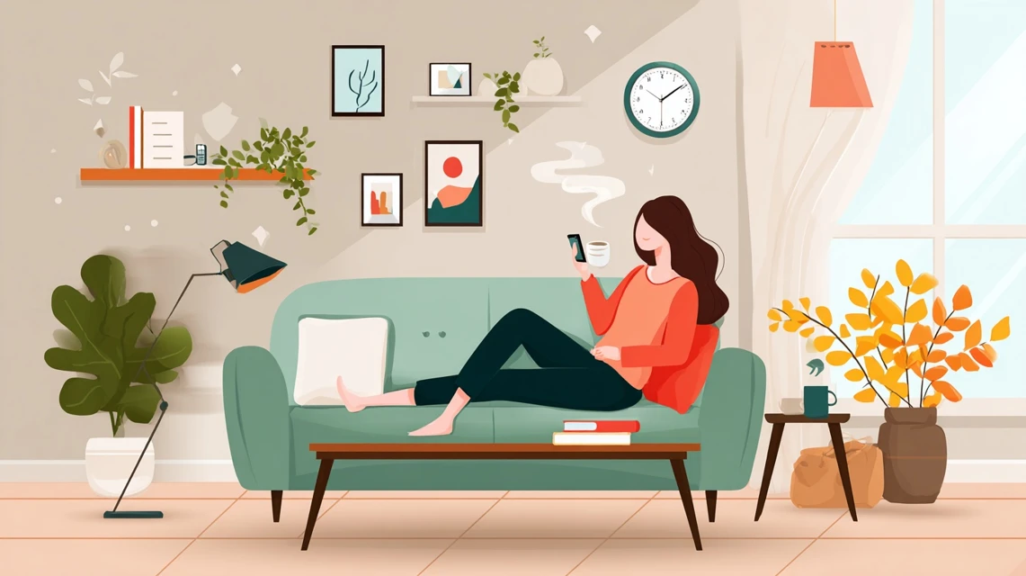 おこめクーポン対象年齢を確認する女性の画像