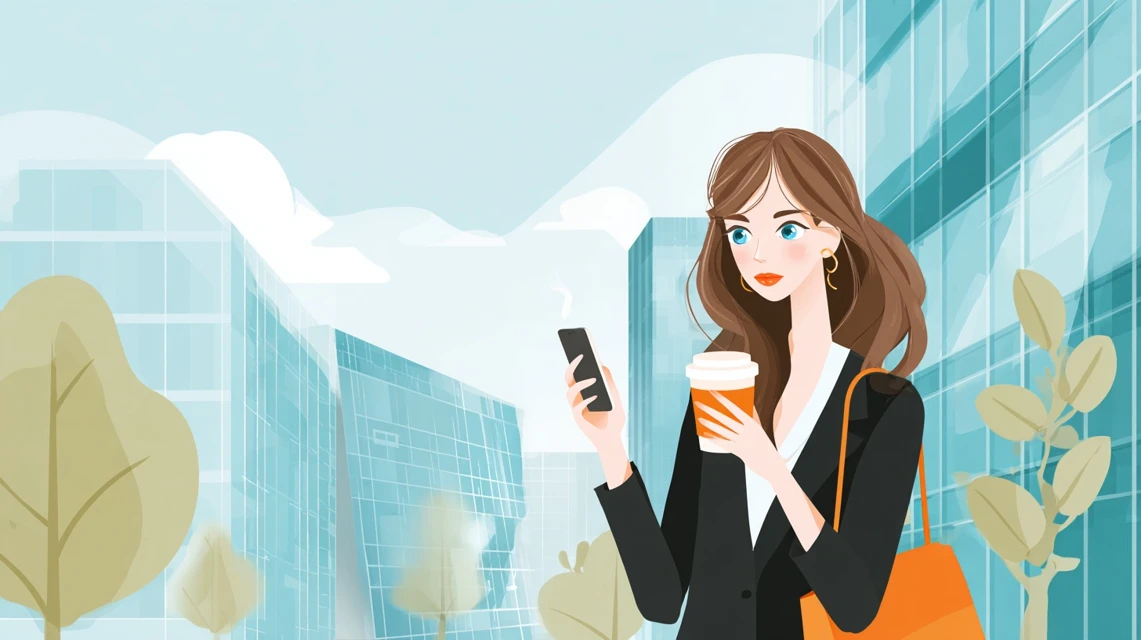 眉デザインを検討する女性の画像
