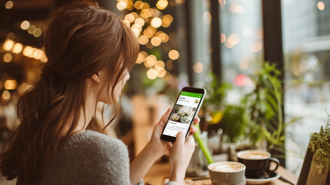 日本人がコンビニ返却を調べるところ
