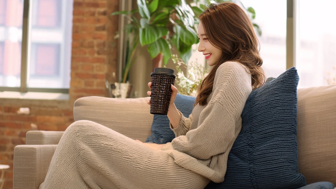 他社比較を行う女性の画像
