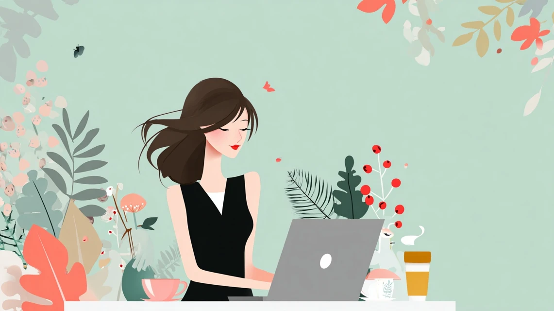 ドレス料金を確認する女性の姿