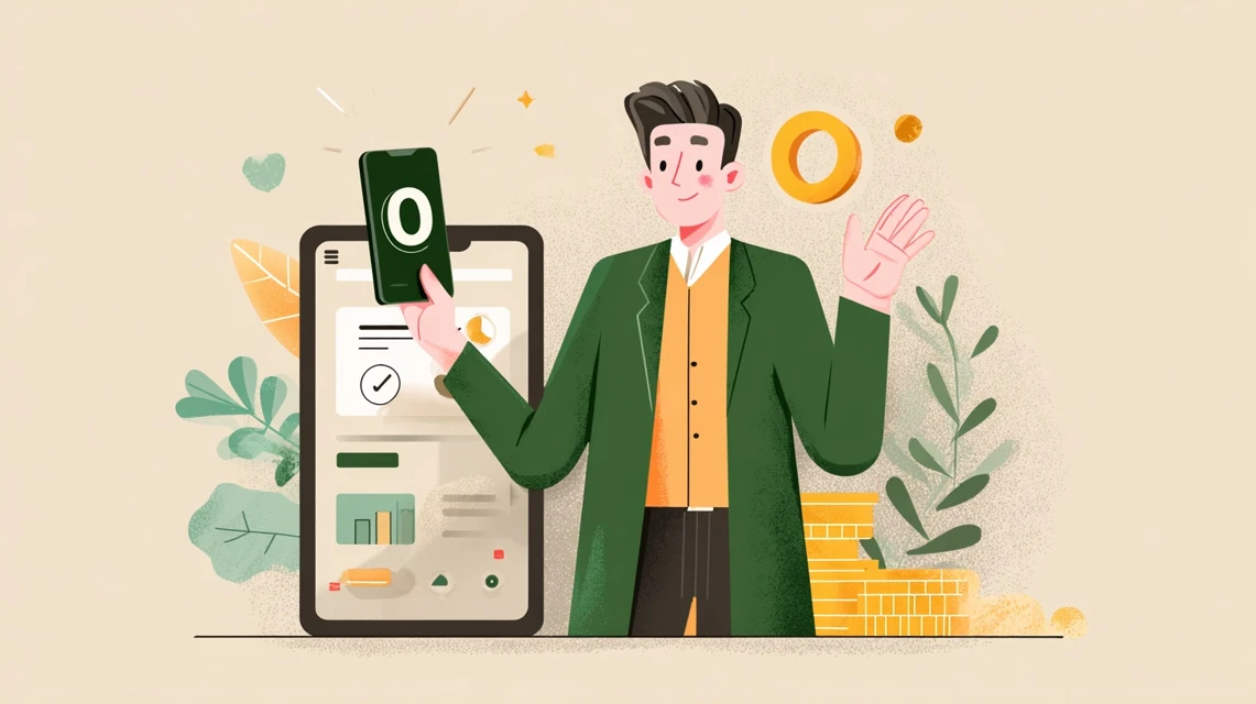 メーカー情報を確認する日本人の画像