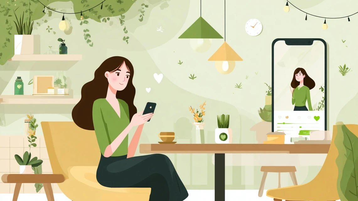 価格比較を行う日本人の画像
