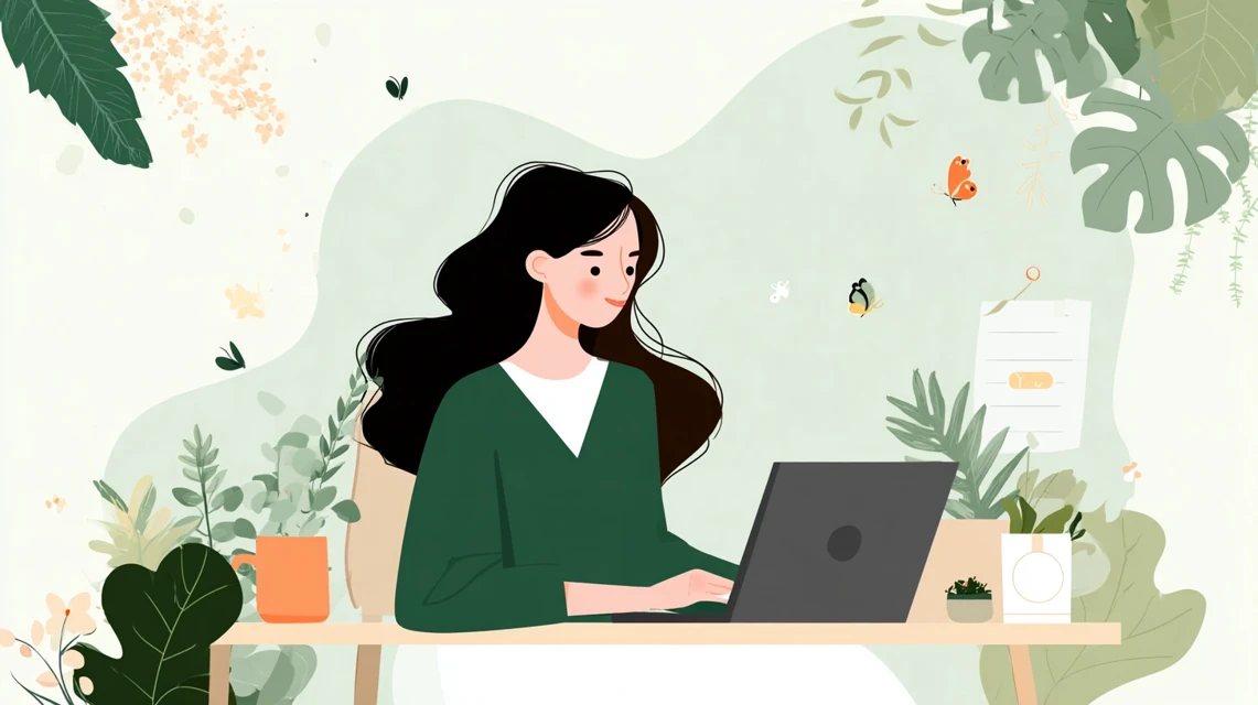 クーポンの使い方とミス防止ポイントをチェックする女性
