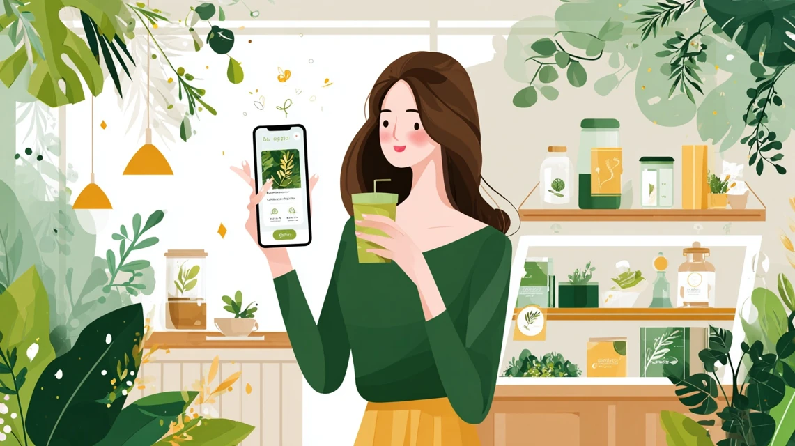 発行手順を確認する女性の画像
