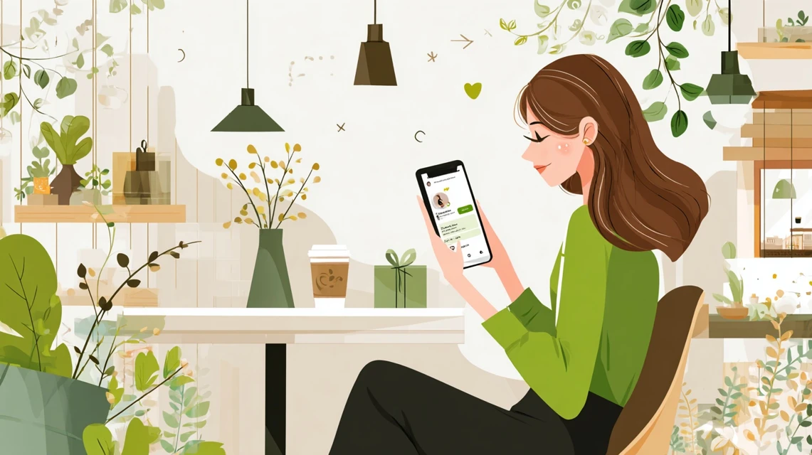 キューテン初心者向け操作を確認する日本人の画像