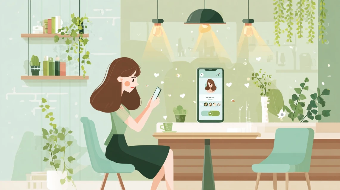 Pixioブランド情報を確認する日本人の画像
