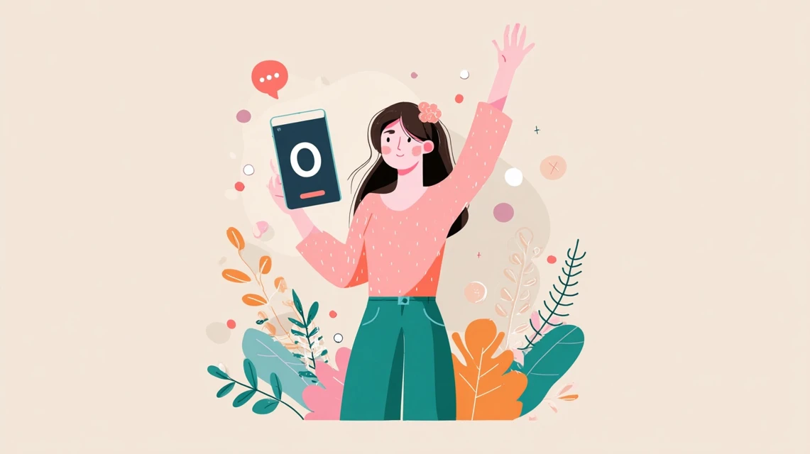 auシネマ割活用法を整理する女性の画像
