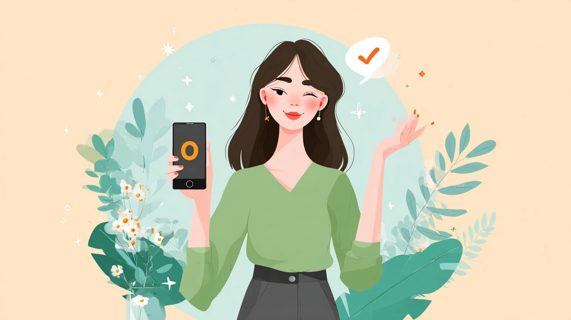 チュチュアンナ誕生日クーポン手順を見る女性の画像