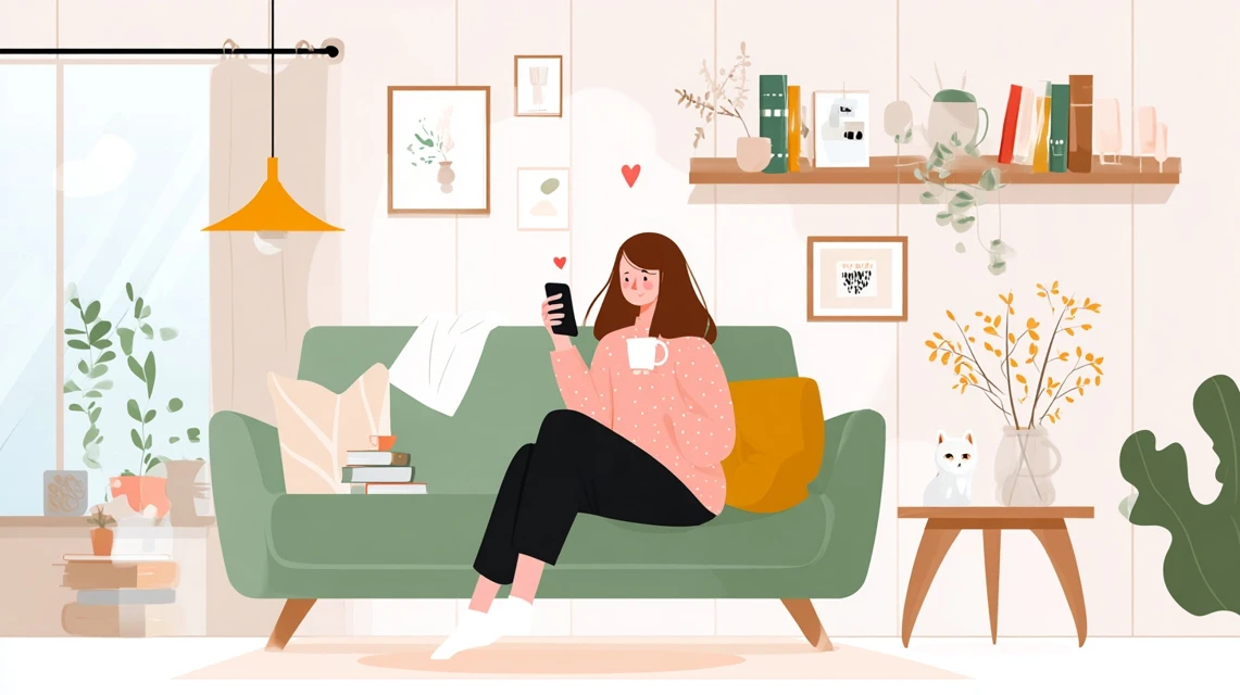 tuissクーポン併用条件を確認する女性の画像
