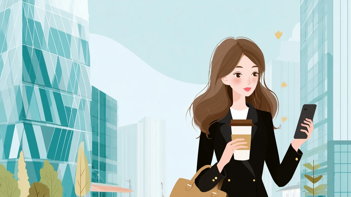 利用者評判をチェックする日本人の画像