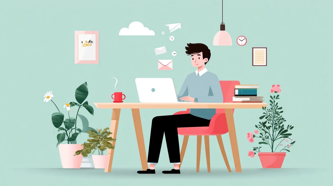 男性が最安購入ルートを検索する画像
