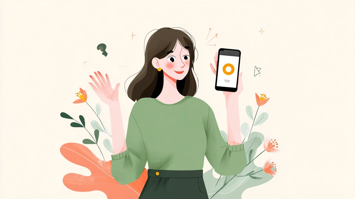 SBI証券でのコード設定手順を見る日本人女性の画像
