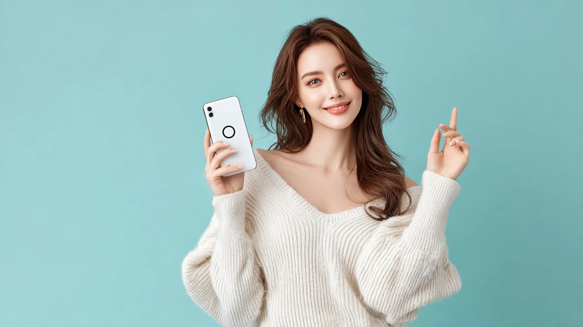 女性がアクセサリー一覧を確認