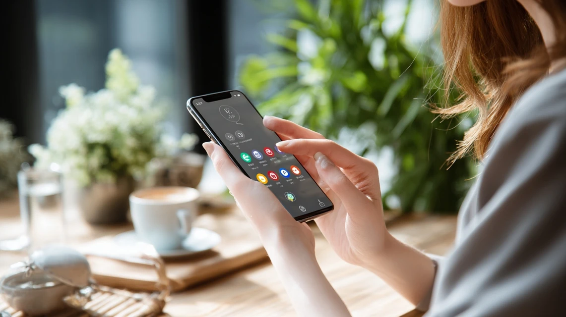 スマホ通知設定を確認する日本人