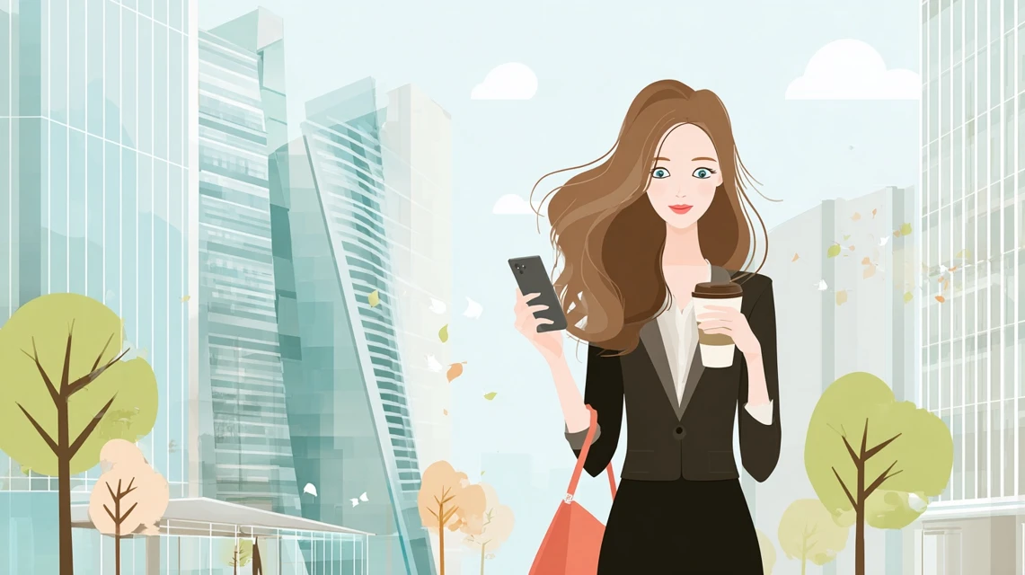 ホテルが安くなるタイミングや当日の安い時間帯を確認する女性