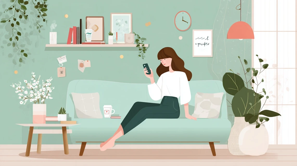 イオンネットスーパー11月送料無料クーポンコード最新情報を確認する女性
