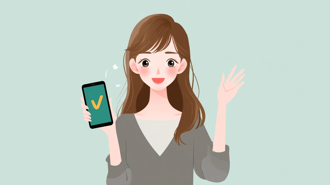 キューテンクーポン不使用の原因を確認する女性の画像