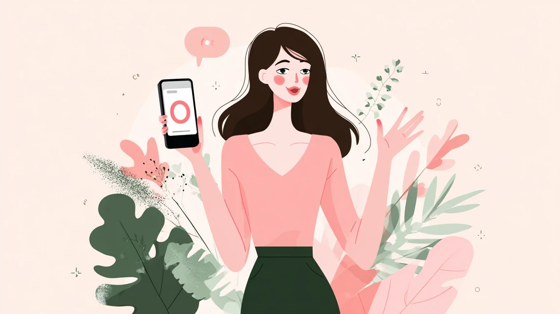 誕生日割の活用法を見る女性の画像
