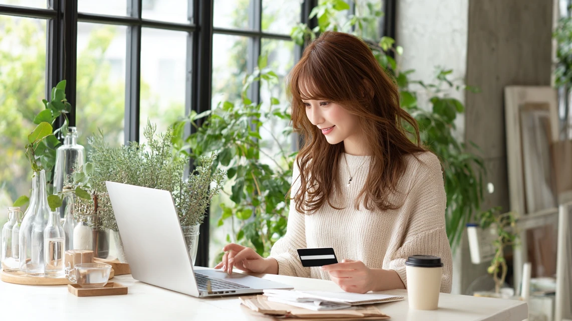 名古屋港水族館のチケット料金を比較する日本人女性