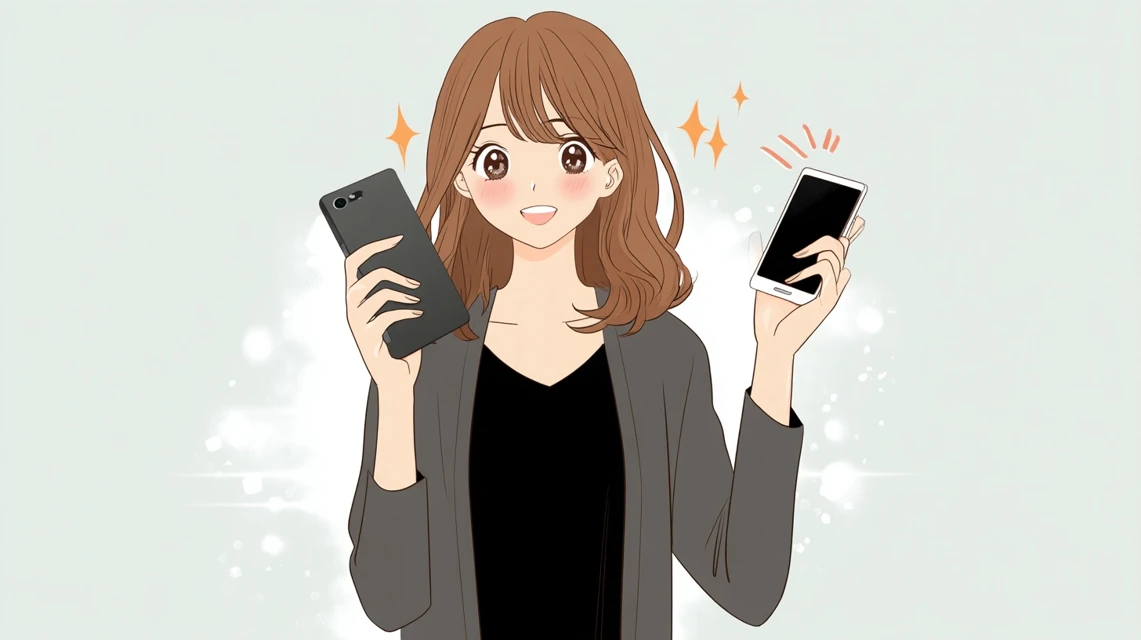 ssenseクーポン方法を見る女性が操作する場面