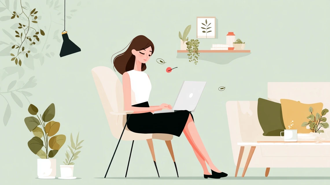 初心者向け情報を整理する日本人の画像
