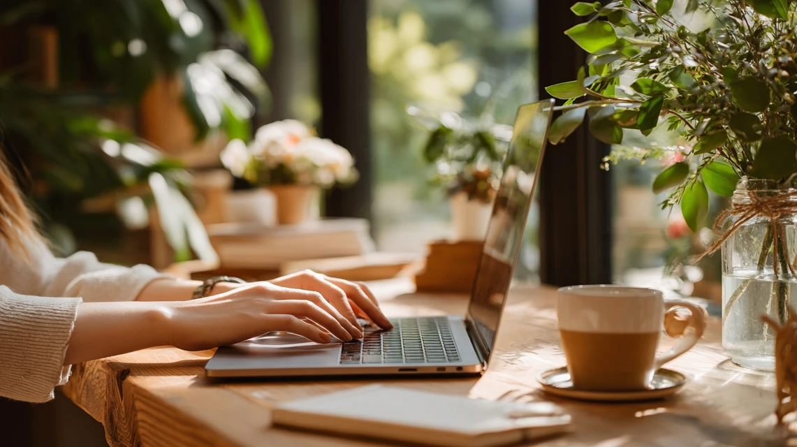 デニーズの割引情報をドコモで探す日本人女性の画像
