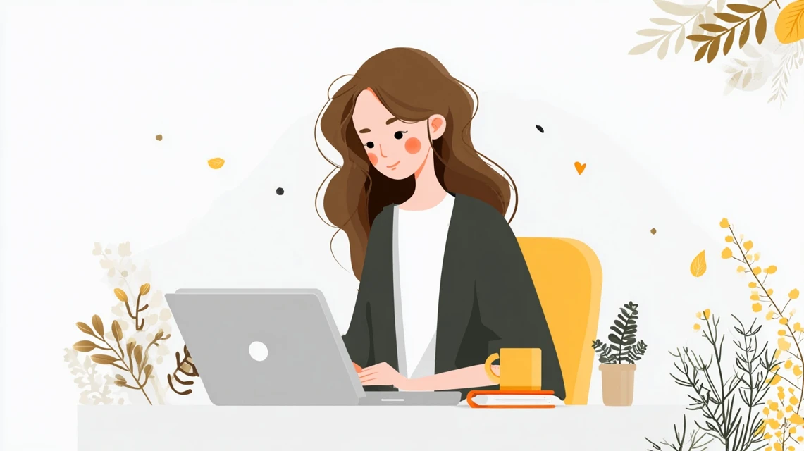 ホットペッパーで検索する女性の画像
