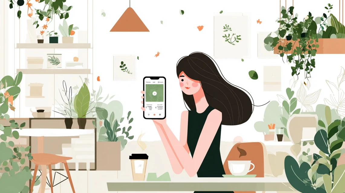 ソフトバンクから他社へ乗換先と特典を比較する女性
