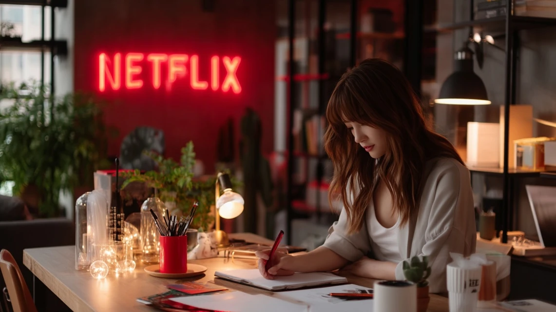 キャンペーンコードを入力する日本人女性