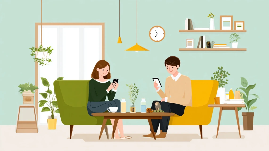 au利用手順を見る日本人