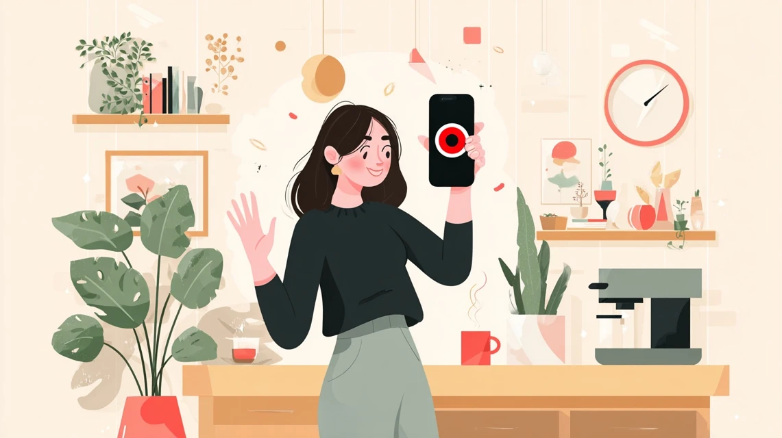 入力欄が無い原因を確かめる女性の構図