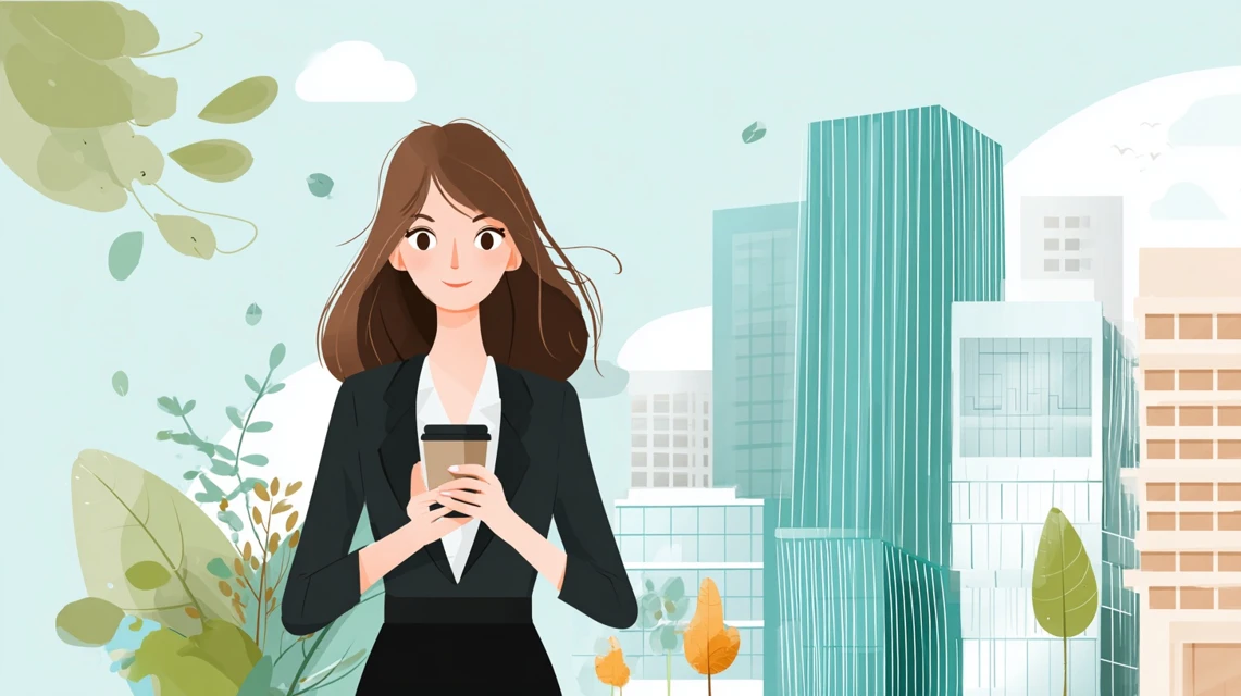 アプリの無料クーポン一覧からお得な品を選ぶ女性
