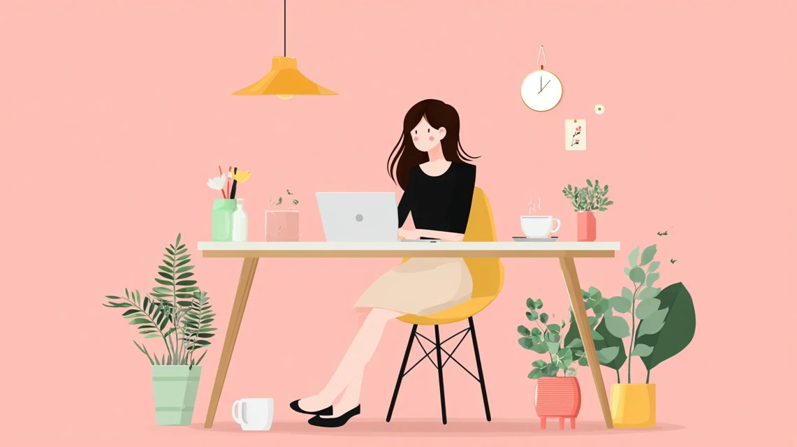 無料クーポン手順を確認する女性の画像
