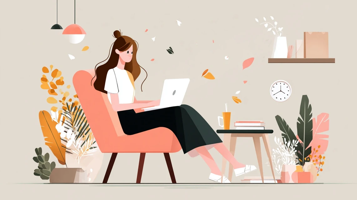 店の特典を確認する日本人の画像
