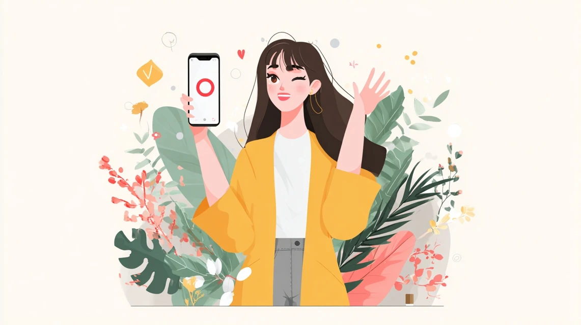 料金仕組みを確認する女性の画像