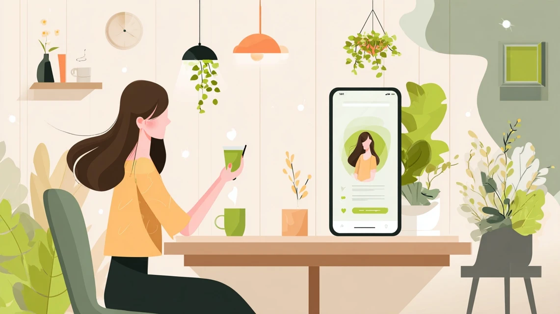 ピラティス特典を整理する女性の画像
