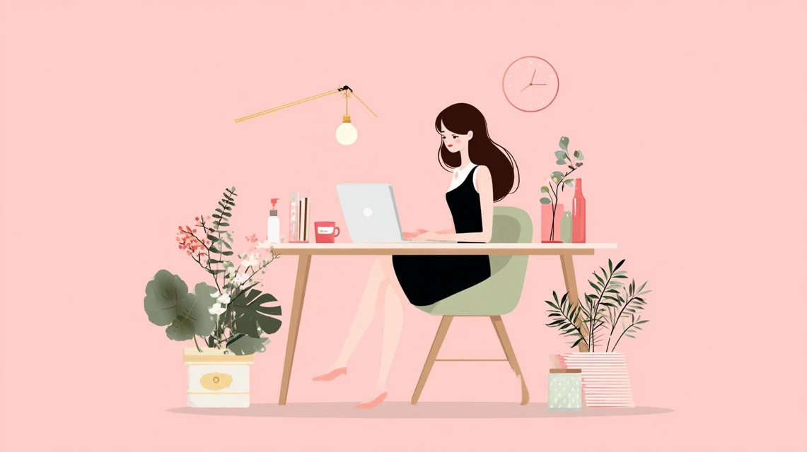 特典活用を検討する女性の画像