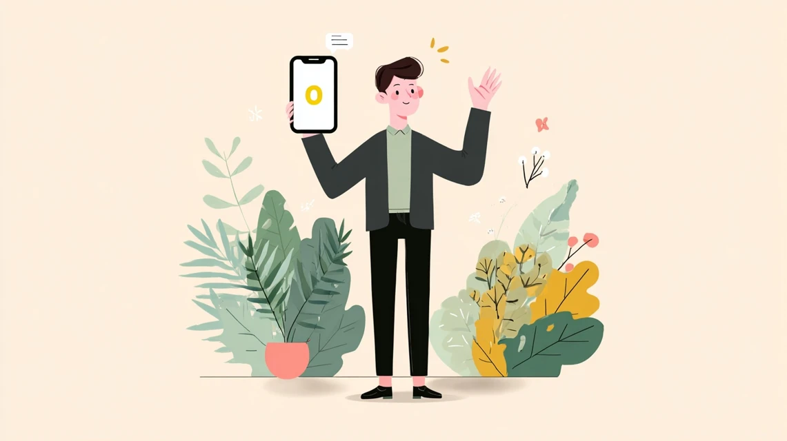 Plaud Note活用ポイントを見る日本人男性の画像