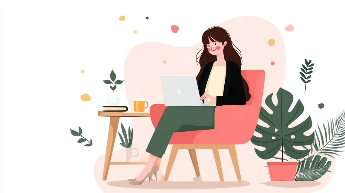 GILT新規クーポンが届かず確認する日本人女性の画像