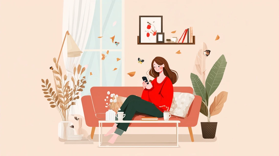 2回目割引を確認する女性の画像
