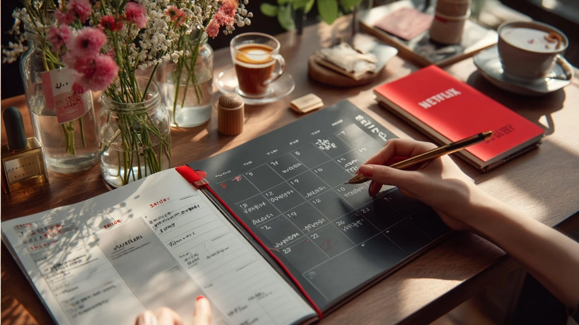 カレンダーを見ながら解約日を確認する人