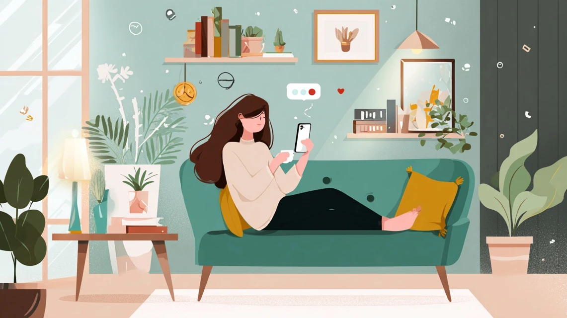 割引リスクを確認する女性の画像
