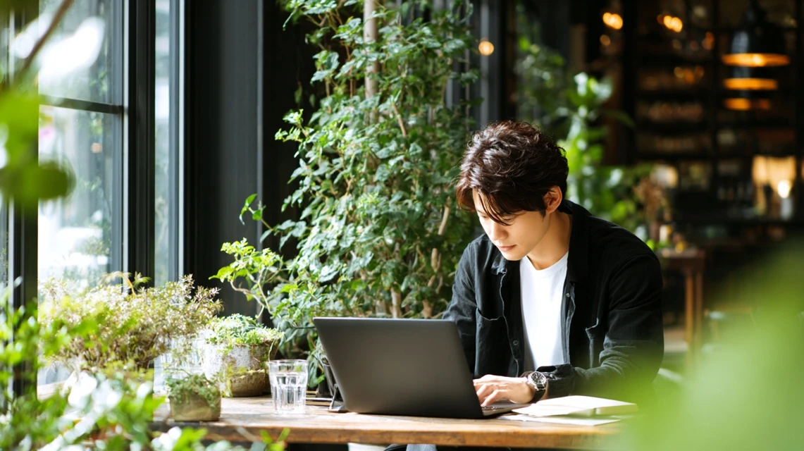 Onスニーカーの購入手順を確認する日本人