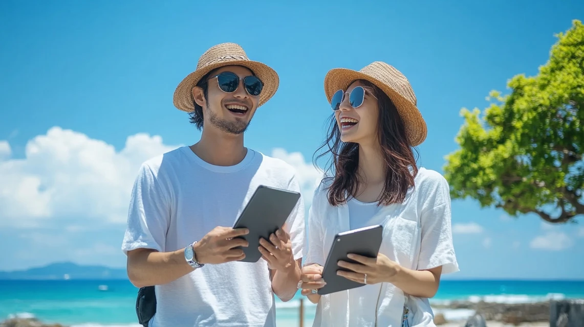 沖縄県民が特典を利用してホテル料金を節約する