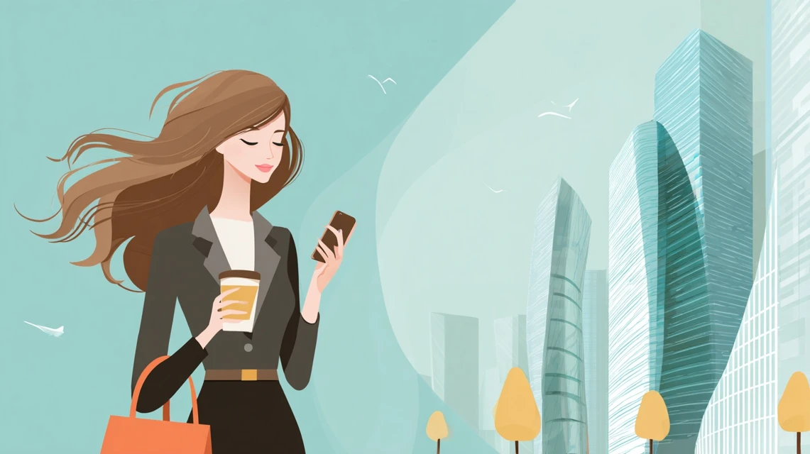 いいふろ会員アプリクーポンを確認する女性の画像
