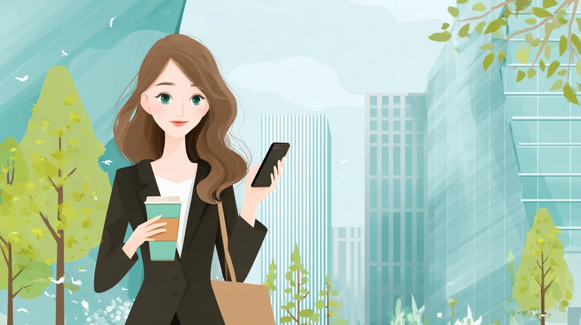 楽天Myクーポン表示場所を調べる女性の画像